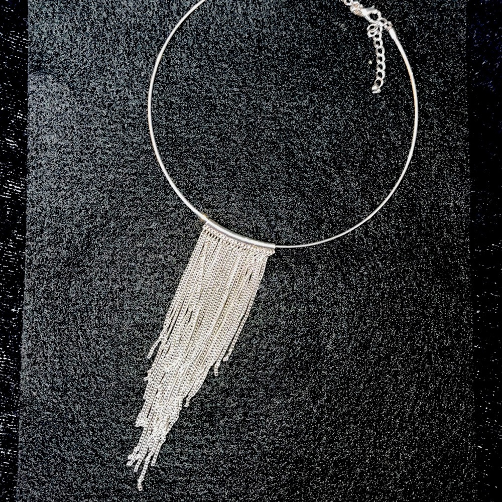 Silver chain necklace